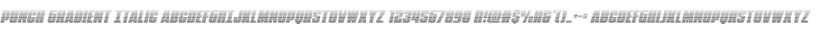 Punch Gradient Italic