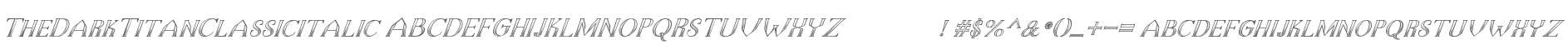TheDarkTitanClassicitalic