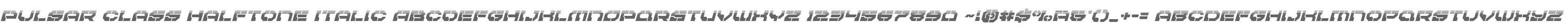Pulsar Class Halftone Italic