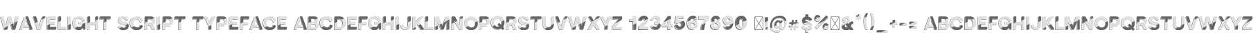 Wavelight Script Typeface