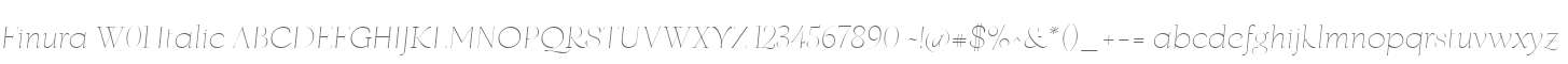 Finura W01 Italic