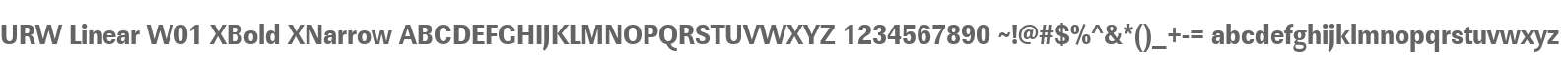 URW Linear W01 XBold XNarrow