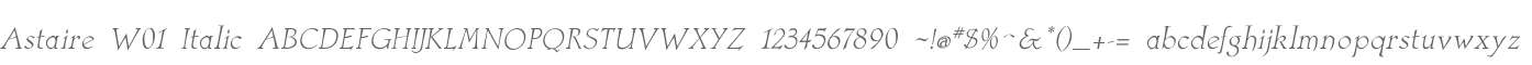 Astaire W01 Italic
