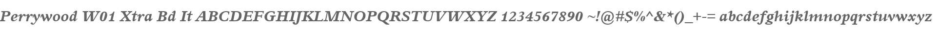 Perrywood W01 Xtra Bd It
