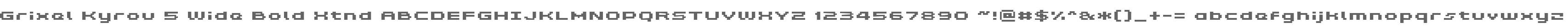 Grixel Kyrou 5 Wide Bold Xtnd
