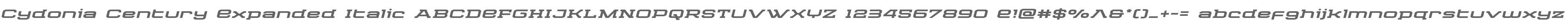Cydonia Century Expanded Italic