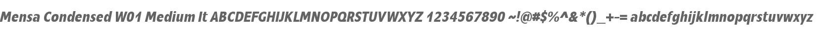 Mensa Condensed W01 Medium It