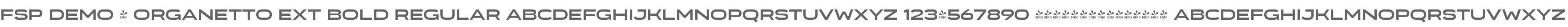 FSP DEMO - Organetto Ext Bold