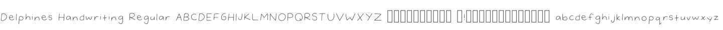 Delphines Handwriting Regular