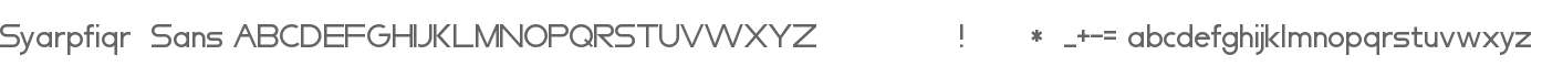 Syarpfiqr  Sans