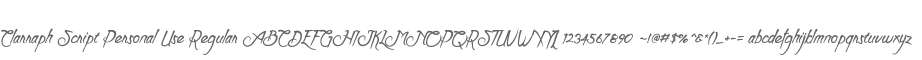 Clarraph Script Personal Use Regular