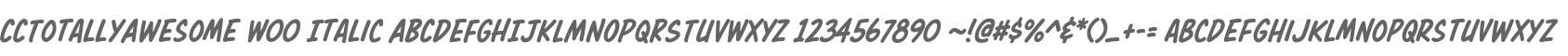 CCTotallyAwesome W00 Italic