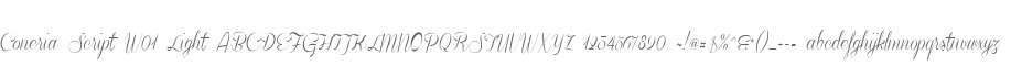 Coneria Script W01 Light