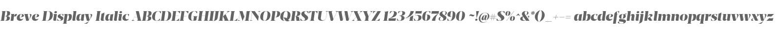 BreveDisplay-Italic