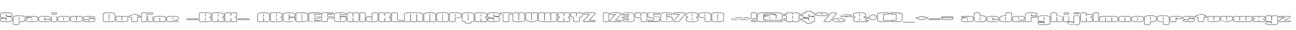 Spacious Outline -BRK-