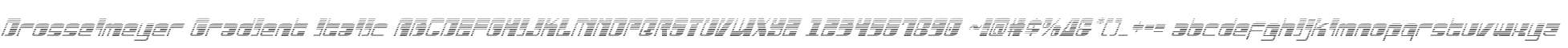 Drosselmeyer Gradient Italic