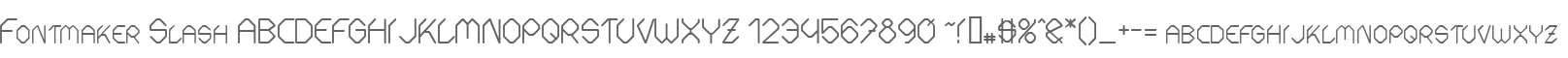 Fontmaker Slash