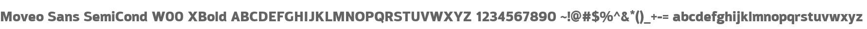 Moveo Sans SemiCond W00 XBold