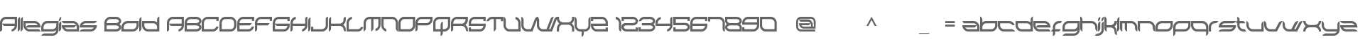 Allegias Bold