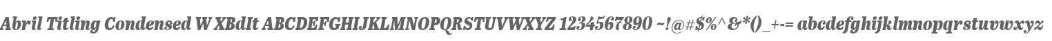 Abril Titling Condensed W XBdIt