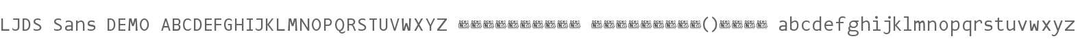 LJDS Sans DEMO