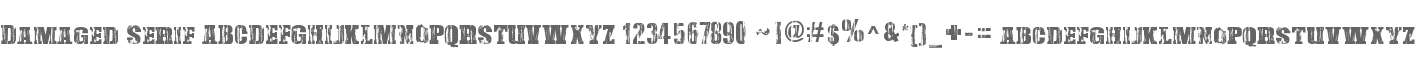 Damaged Serif