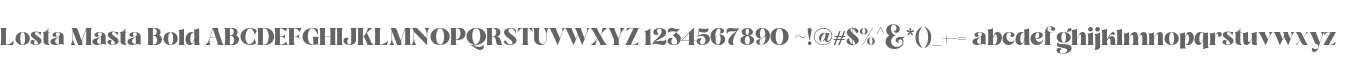 Losta Masta Bold