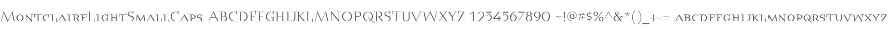 MontclaireLightSmallCaps