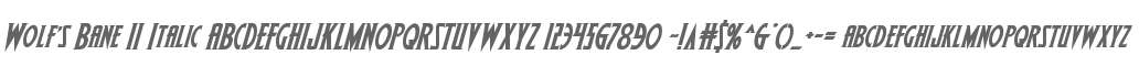 Wolf's Bane II Italic