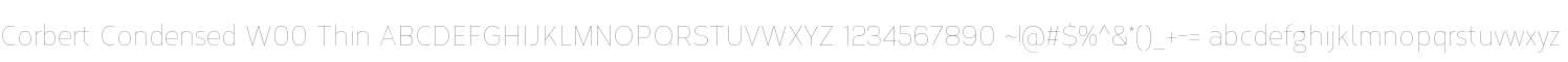 Corbert Condensed W00 Thin