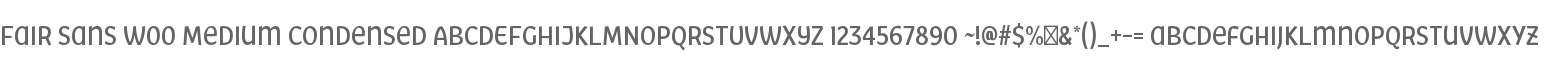 Fair Sans W00 Medium Condensed