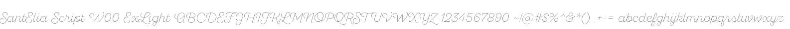 SantElia Script W00 ExLight