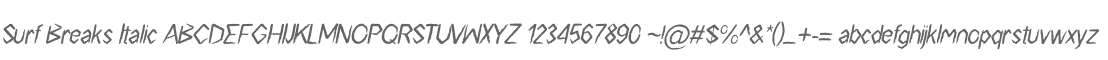 Surf Breaks Italic
