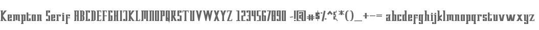 Kempton Serif