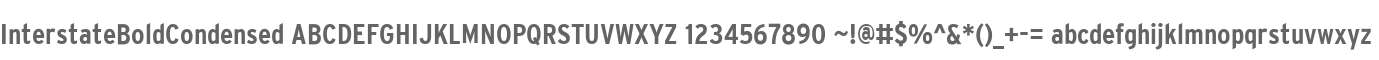 InterstateBoldCondensed