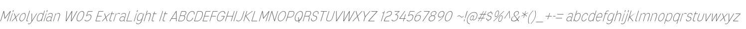 Mixolydian W05 ExtraLight It