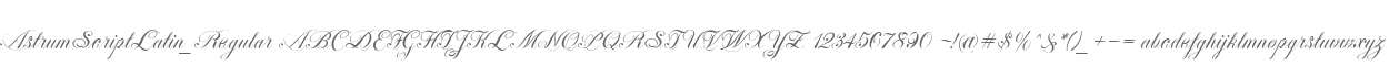 AstrumScriptLatin_Regular
