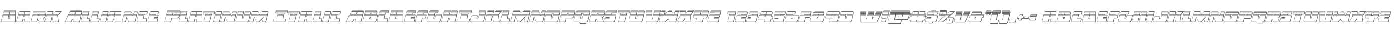 Dark Alliance Platinum Italic