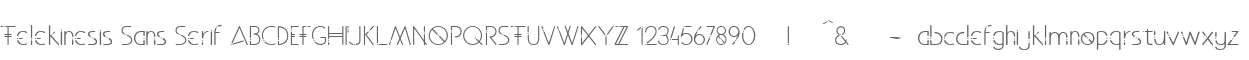 Telekinesis Sans Serif