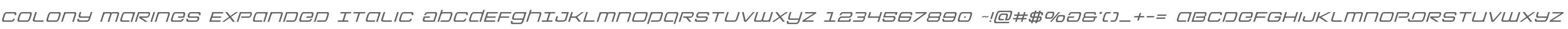 Colony Marines Expanded Italic