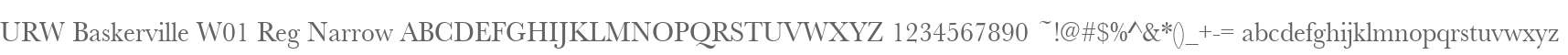 URW Baskerville W01 Reg Narrow
