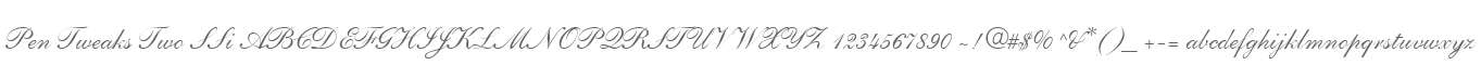 Pen Tweaks Two SSi