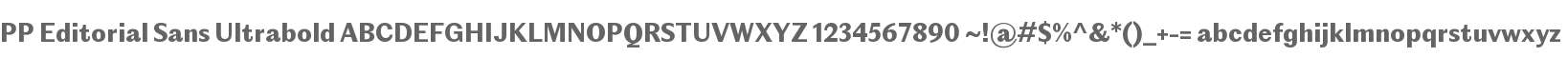 PP Editorial Sans Ultrabold