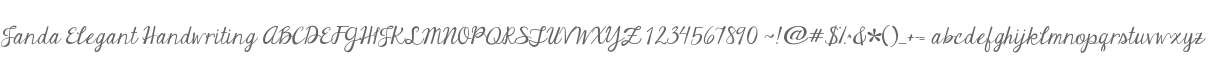 Janda Elegant Handwriting