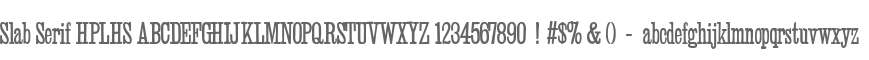 Slab Serif HPLHS
