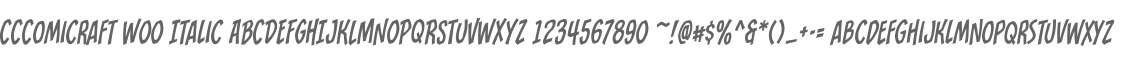 CCComicraft W00 Italic
