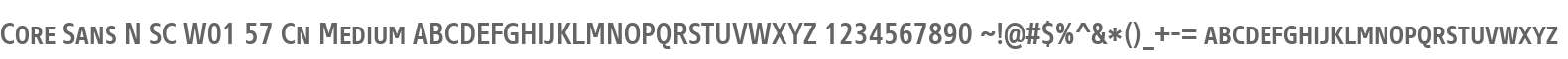 Core Sans N SC W01 57 Cn Medium