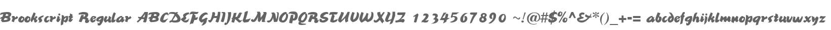 Brookscript Regular