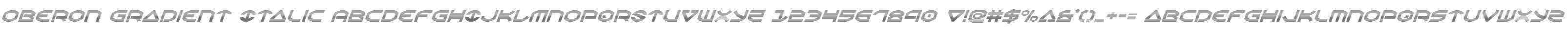 Oberon Gradient Italic