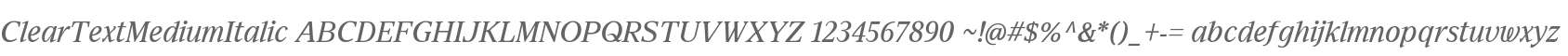 ClearTextMediumItalic